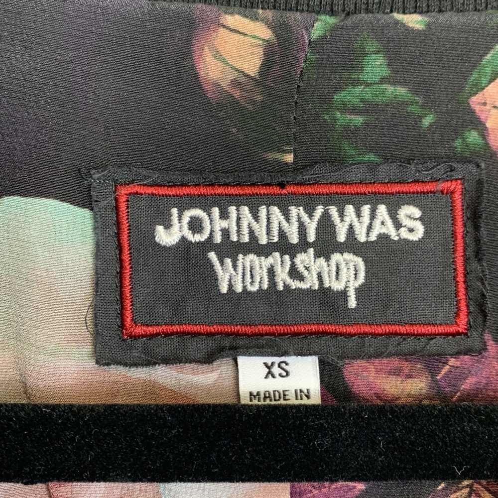 Johnny Was 100% silk leopard bomber jacket sz xs - Picture 7 of 12